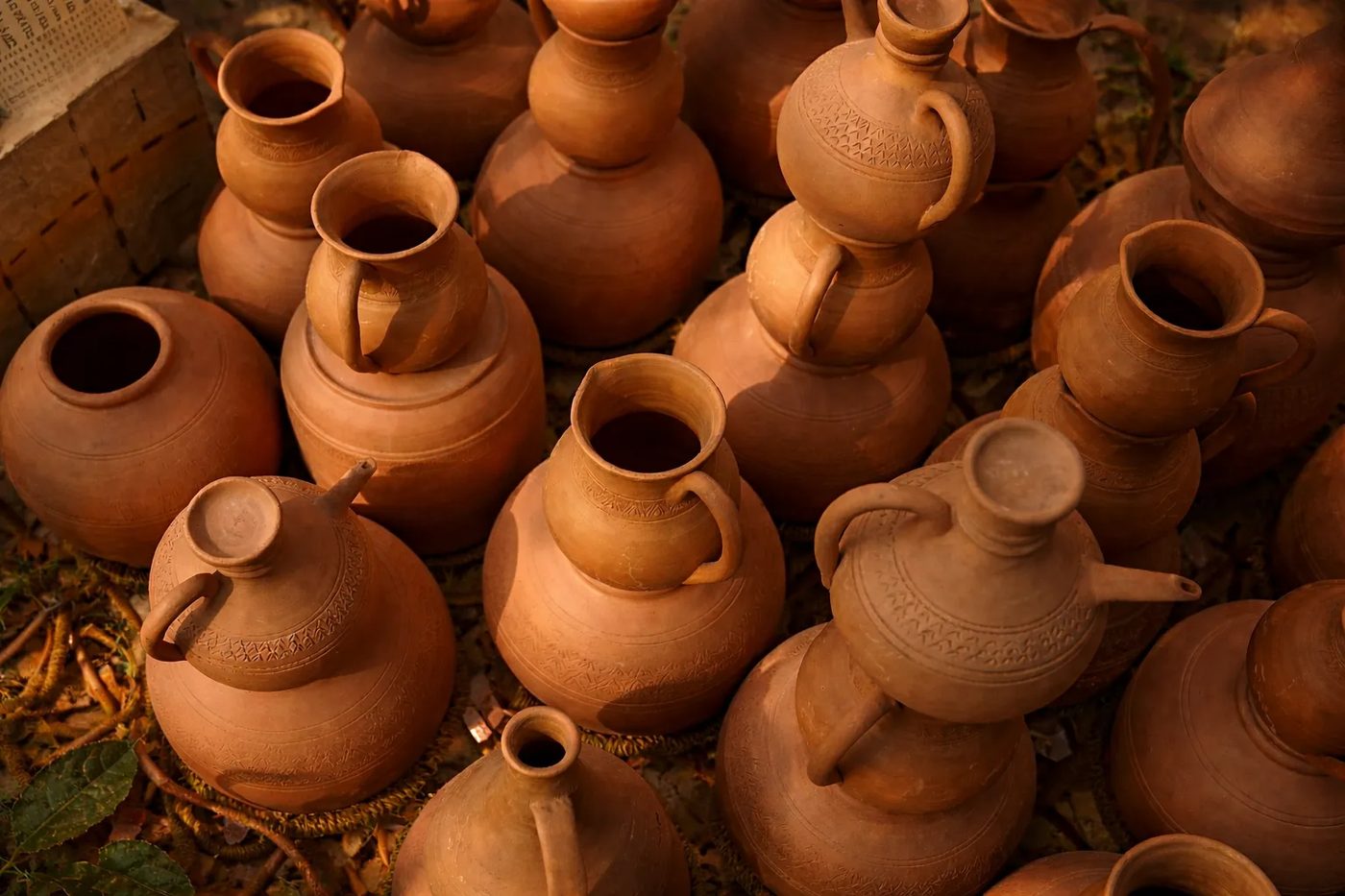 Olive Farms Jebel Sifah — traditional Omani clay jars